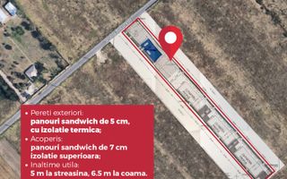 Hală industrială modernă de vânzare – 560 mp construiți | Teren 1.288 - Poză 2