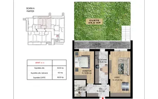 2 camere cu gradina  Pallady Metrou Nicolae Teclu - Schiță 18