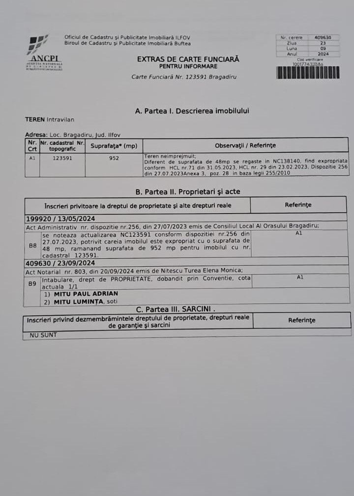 Teren intravilan 2944 mp Rubinului/Bragadiru - Poză 3