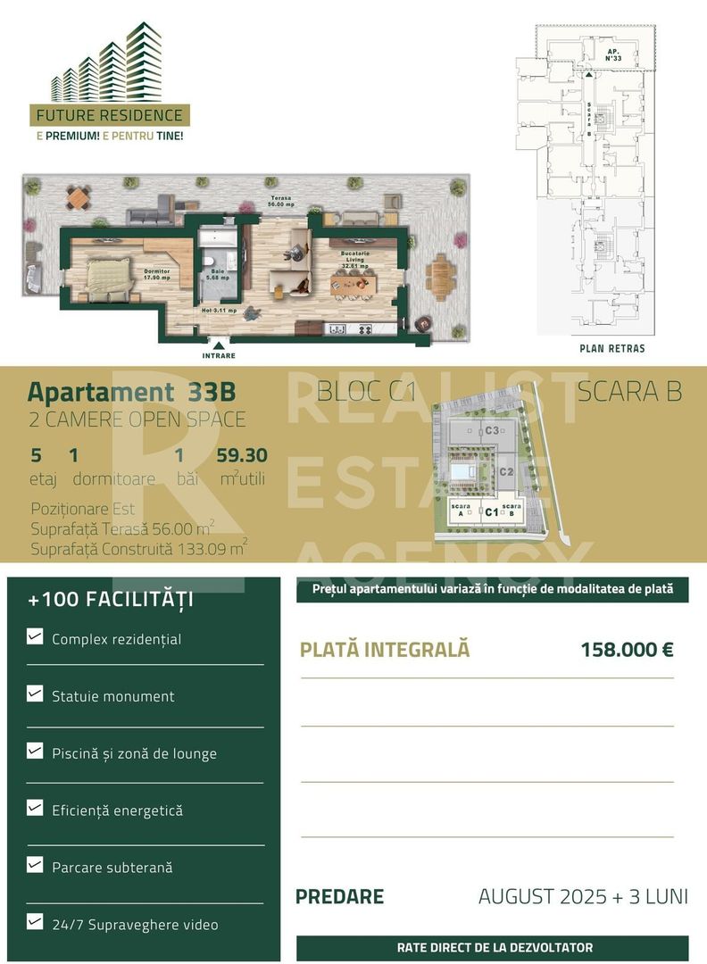 Vânzare, apartament, 2 camere, zona Torontalului, Timișoara - Schiță 8