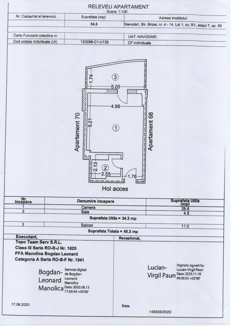 Studio cu vedere la mare și lac | Casa del Mar | Mamaia Nord - Schiță 11