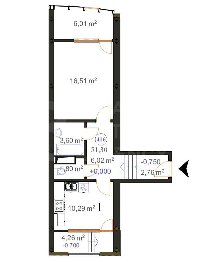 Vânzare, apartament, 1 cameră, str. Ginta Latină, Ciocana - Poză 1