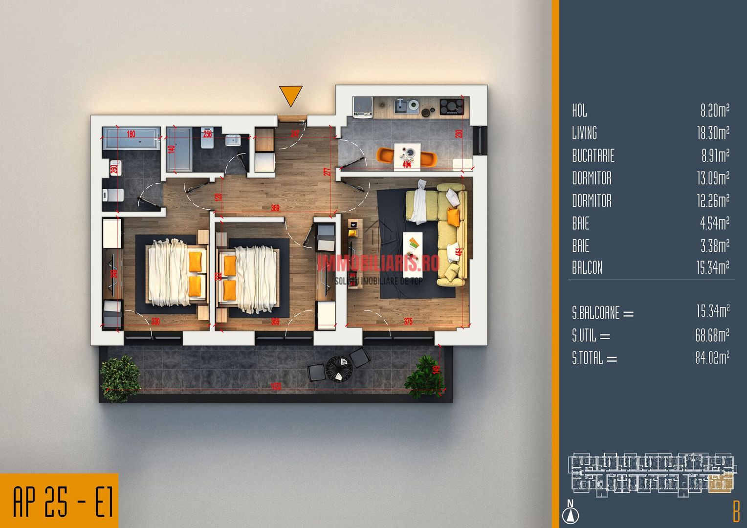 Blvd. 1 Decembrie 1918 - Parcare Subterana - Comision 0% - Schiță 2