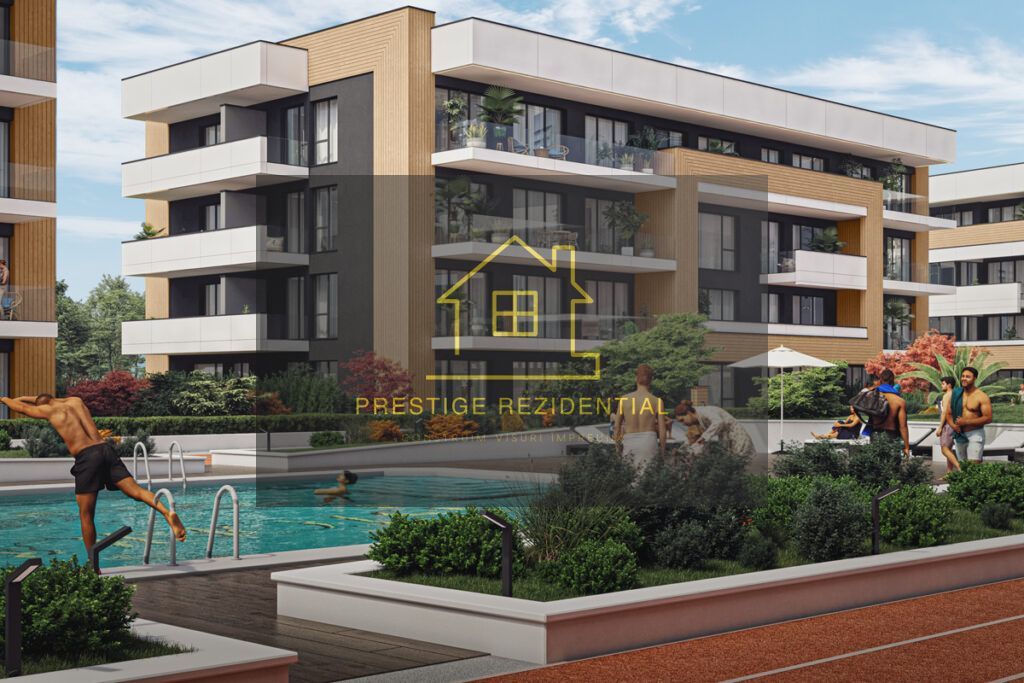 Ap 2 camere curte 100Mp, complex premium/ smart home/Piscina - Poză 3