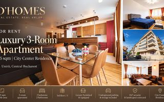 For Rent | Luxury 3-Room Apartment | 115 sqm | City Center Residence - Poză 1