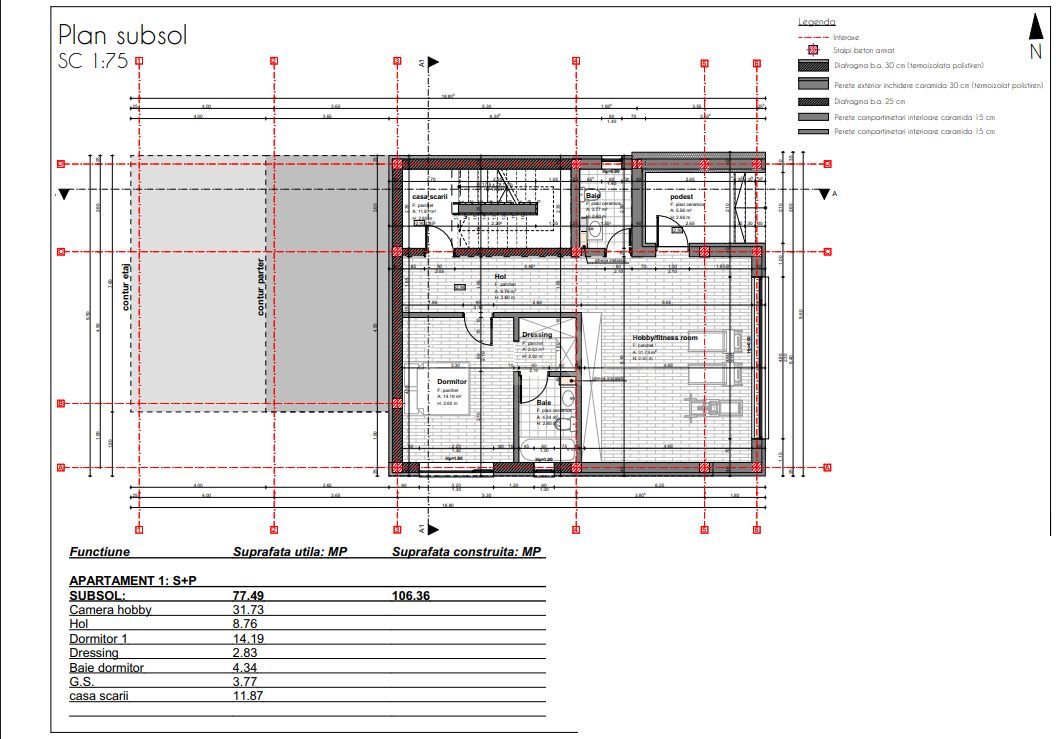 Arhitectura contemporana. Parte de duplex. Cartierul nou Câmpului. - Poză 24