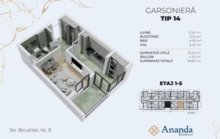 Gars.dec-40mp,ideal investitie,direct dezv./15min metrou Leonida