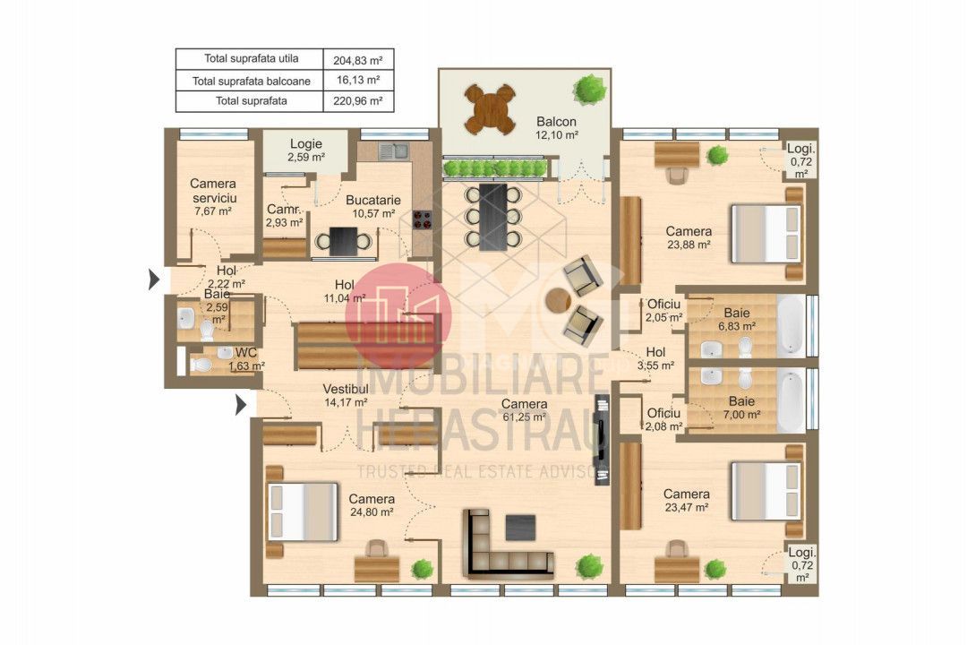 Apartament superb 4 camere de vanzare- Kiseleff - Poză 22