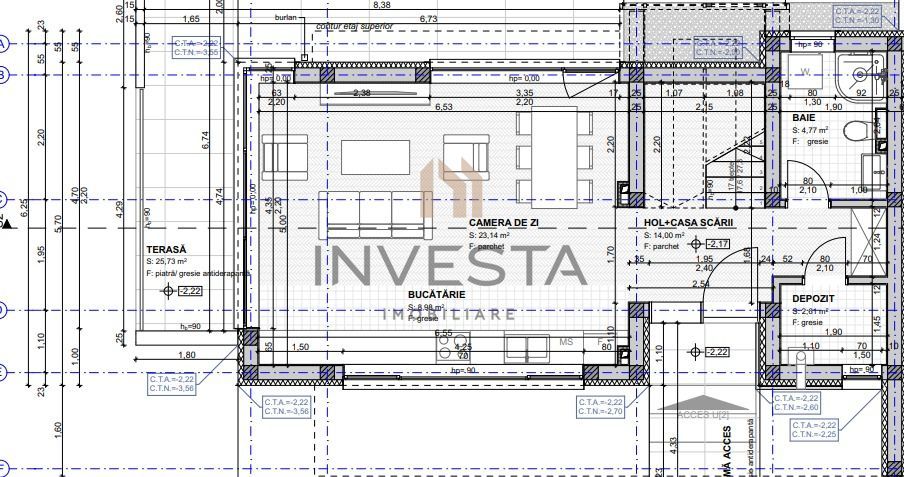 Casa de inchiriat cu priveliste panoramica - zona Iris - Schiță 11