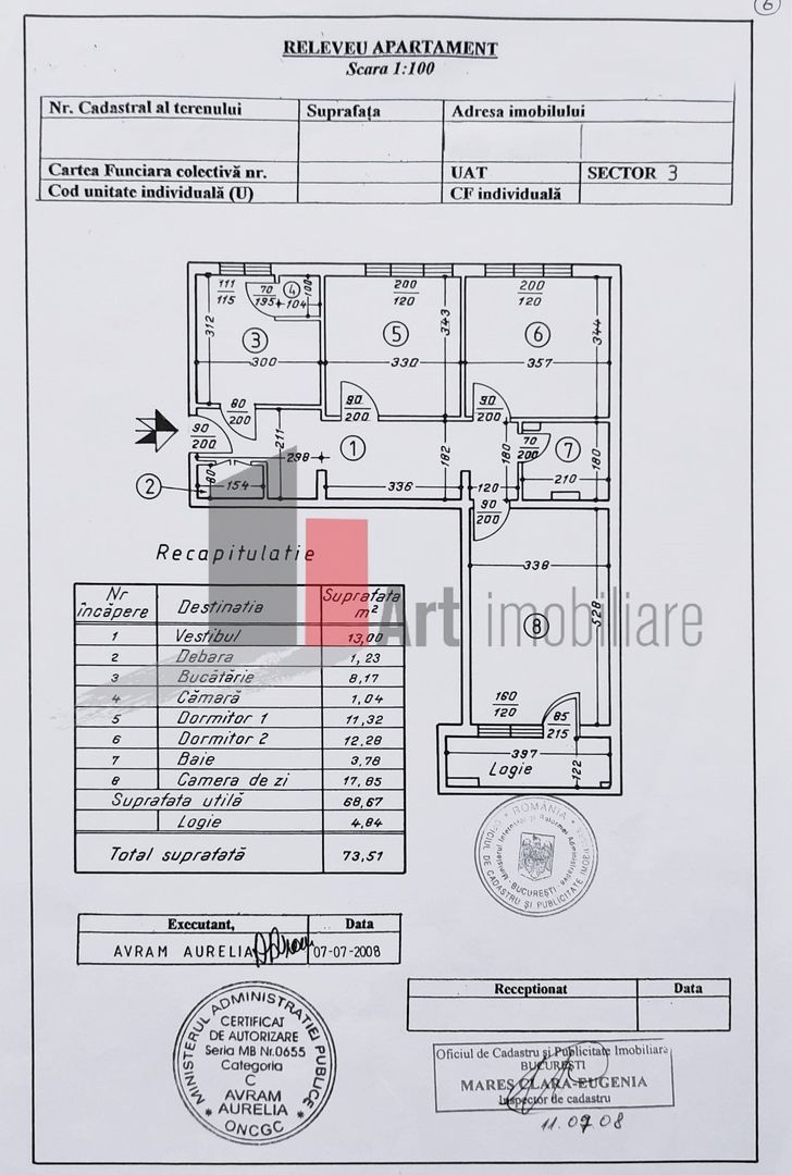 Apartament renovat, decomandat, luminos | Zona Dristor metrou - Schiță 15
