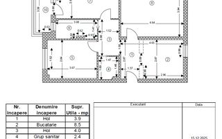 De Vanzare Apartament 3 Camere | Decomandat | 68mp Util | Etaj 1 | Noua - Poză 23