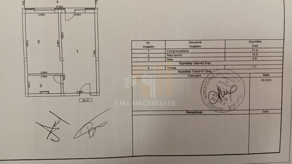Apartament tip Studio Subcetate City 1 Sanpetru Brasov - Schiță 10