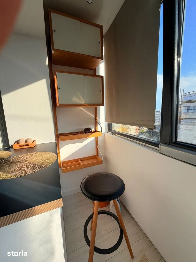 GARSONIERA MOBILATA MODERN, BUCATARIE INCHISA, BLOC REABILITAT, METROU - Poză 5