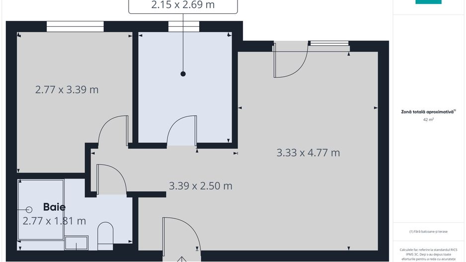 Apartament 2 camere în bloc nou, Gradiște - Poză 7