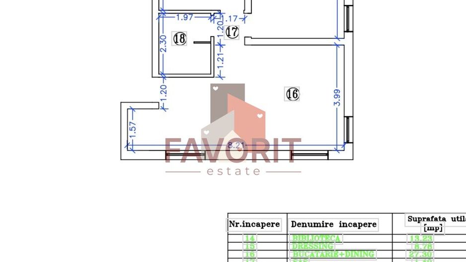 3 camere | Mosnita | Etaj 1 | Complet mobilat | La asfalt | Loc de parcare - Schiță 8