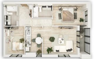 Apartament 3 camere***102 mp***NOU***ultrafinisat//OMV Pipera - Schiță 22