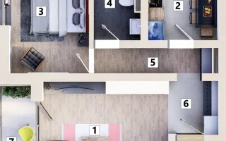 Apartament 2 camere cu loc de parcare inclus - Poză 21