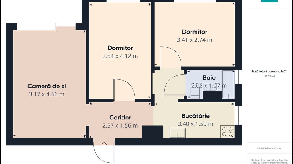 Apartament cu 3 camere în Vlaicu, Y-uri - Poză 9