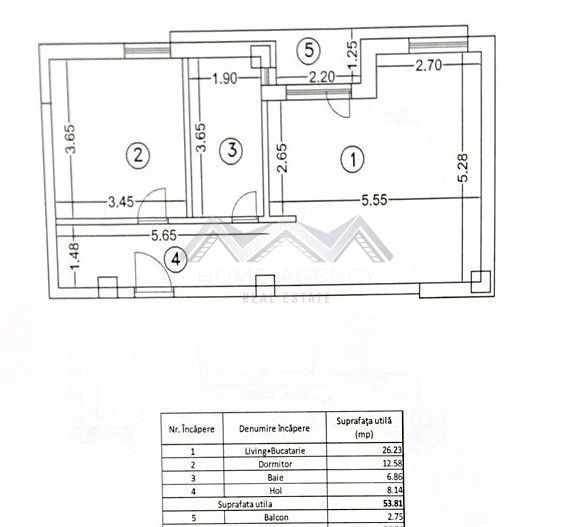 Apartament 2 camere – ultracentral Otopeni, direct de la dezvoltator - Schiță 10