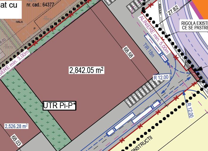 Proiect doua hale 5291 mp PUZ aprobat Baciu - Poză 2