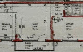 Apartament in bloc nou! Zona La Terenuri! Etajul I , orientare sudica! - Schiță 7