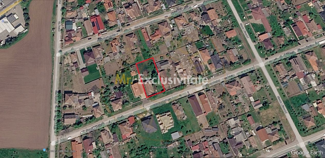 Casă 3 camere, Teren 1036 mp Front 22 m - Str. Florilor 46 - Carei - Poză 19