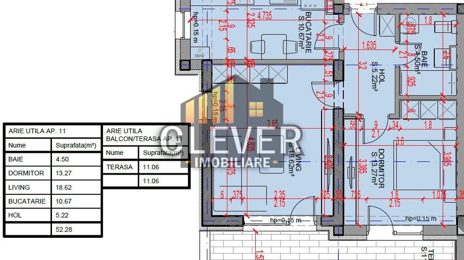 Ap 2 camere decomandat Pallady, Oferta Parcare, Comision 0% - Schiță 8