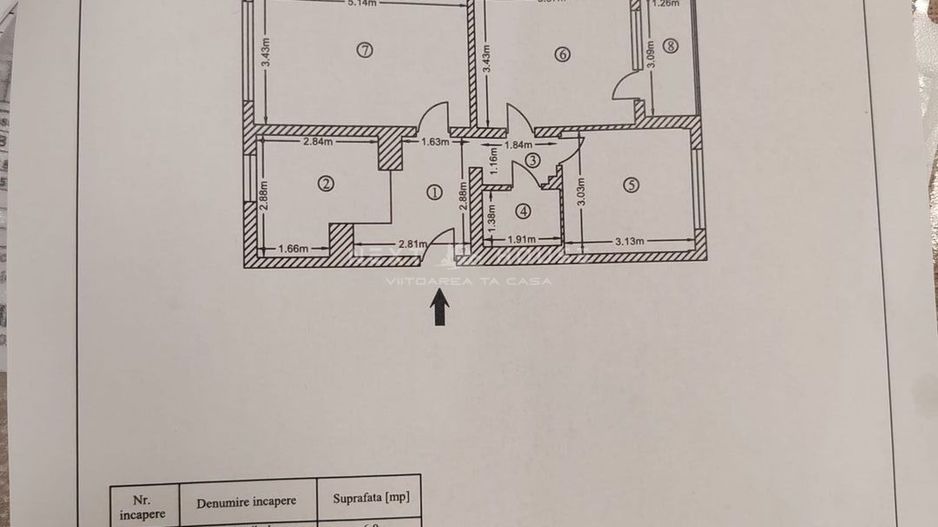 Apartament Rahova  - Sebastian ( comision 0 ) 2,5 km pana la Unirii - Schiță 23