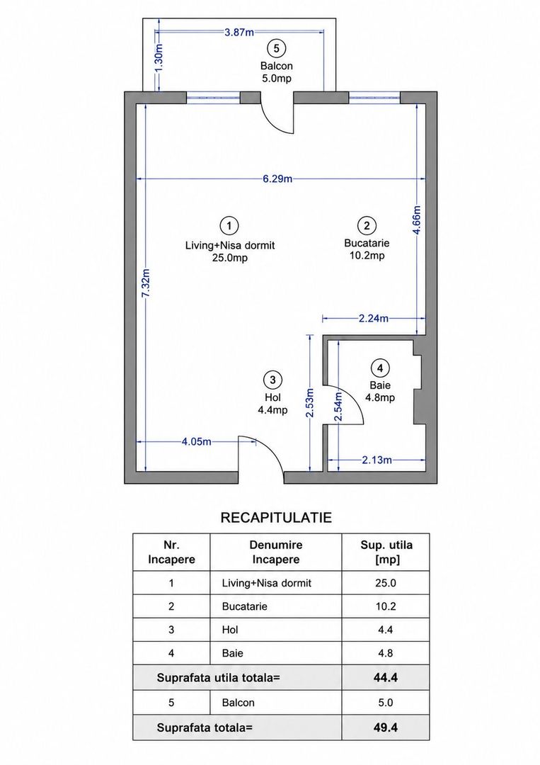 Garsonieră modernă de închiriat – Pipera Ivory  | imobil nou - Poză 9