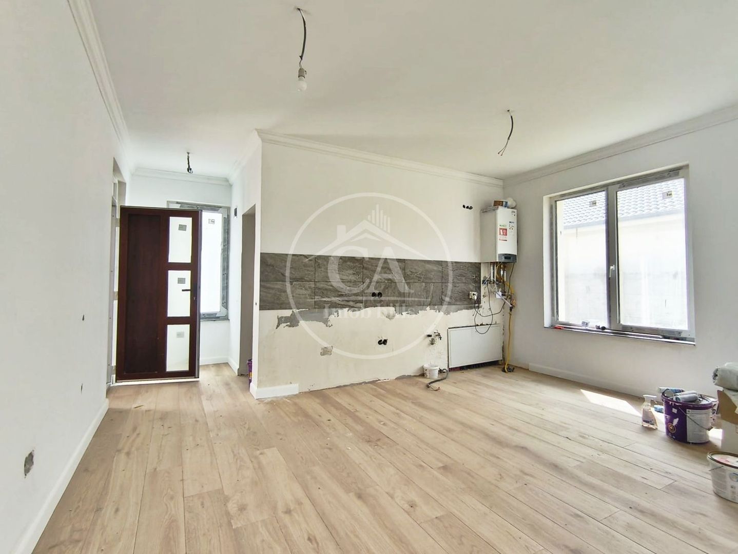 Apartament la casă de vanzare cu 2 camere si curte, Santandrei, Bihor - Poză 3