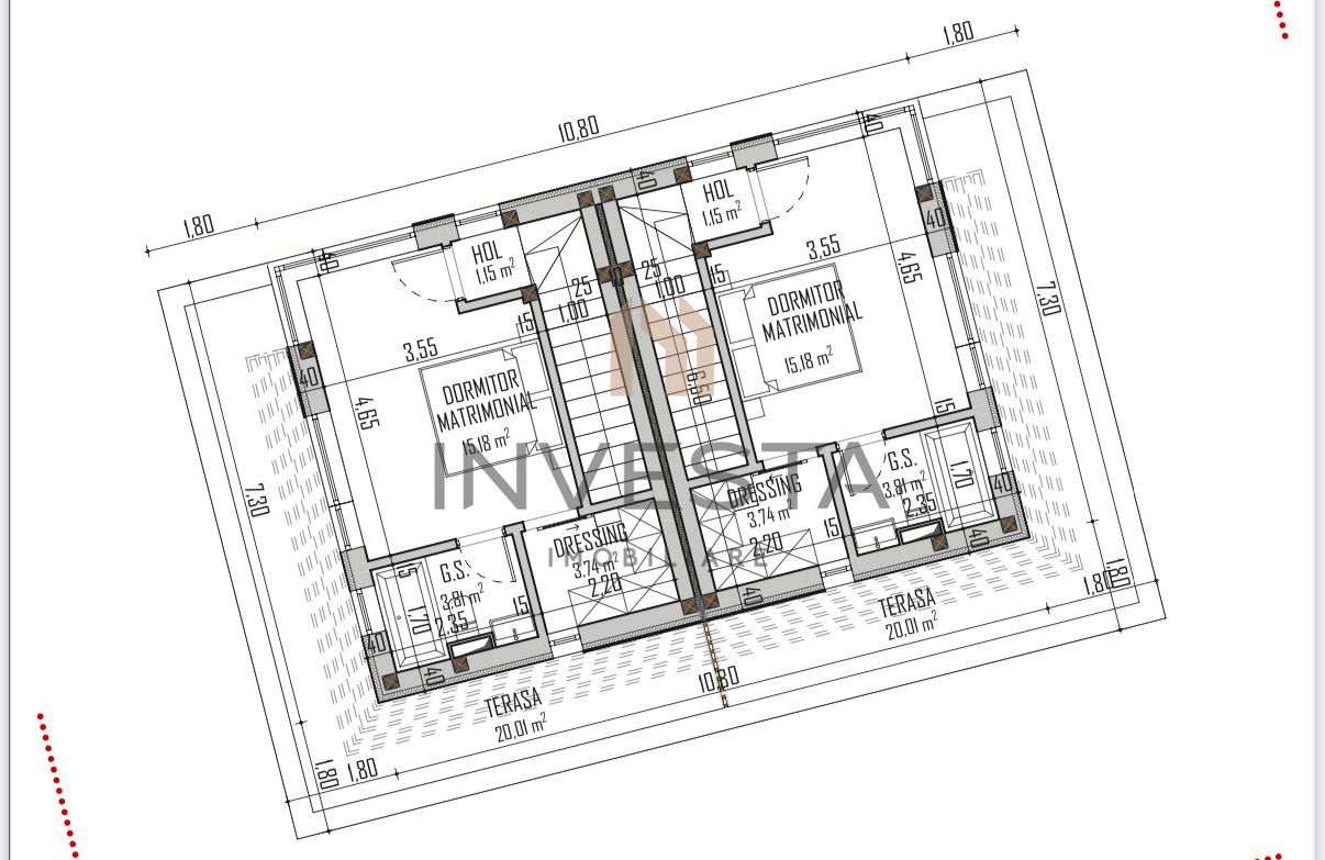 Duplex premium cu panorama, strada retrasa, zona Andrei Muresanu - Schiță 12