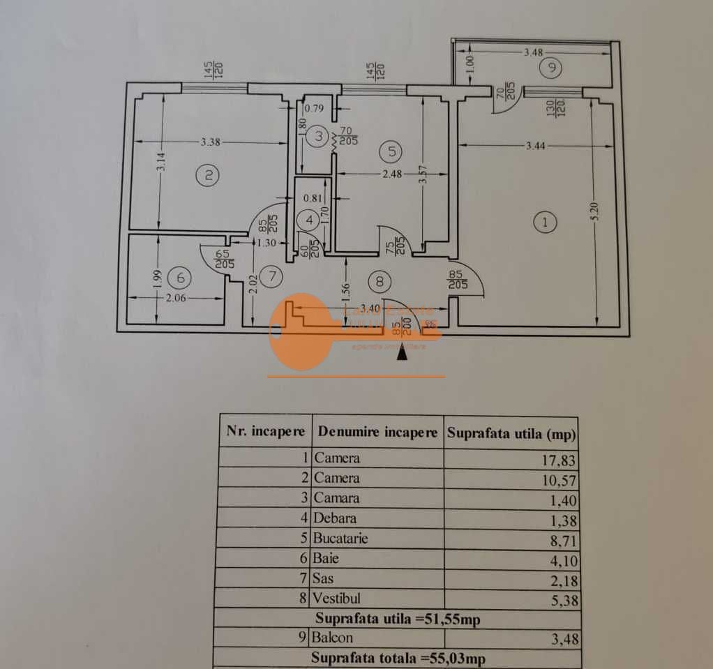 2 Camere Decomandat | Tineretului | Renovat Integral | Centrală Proprie - Schiță 8