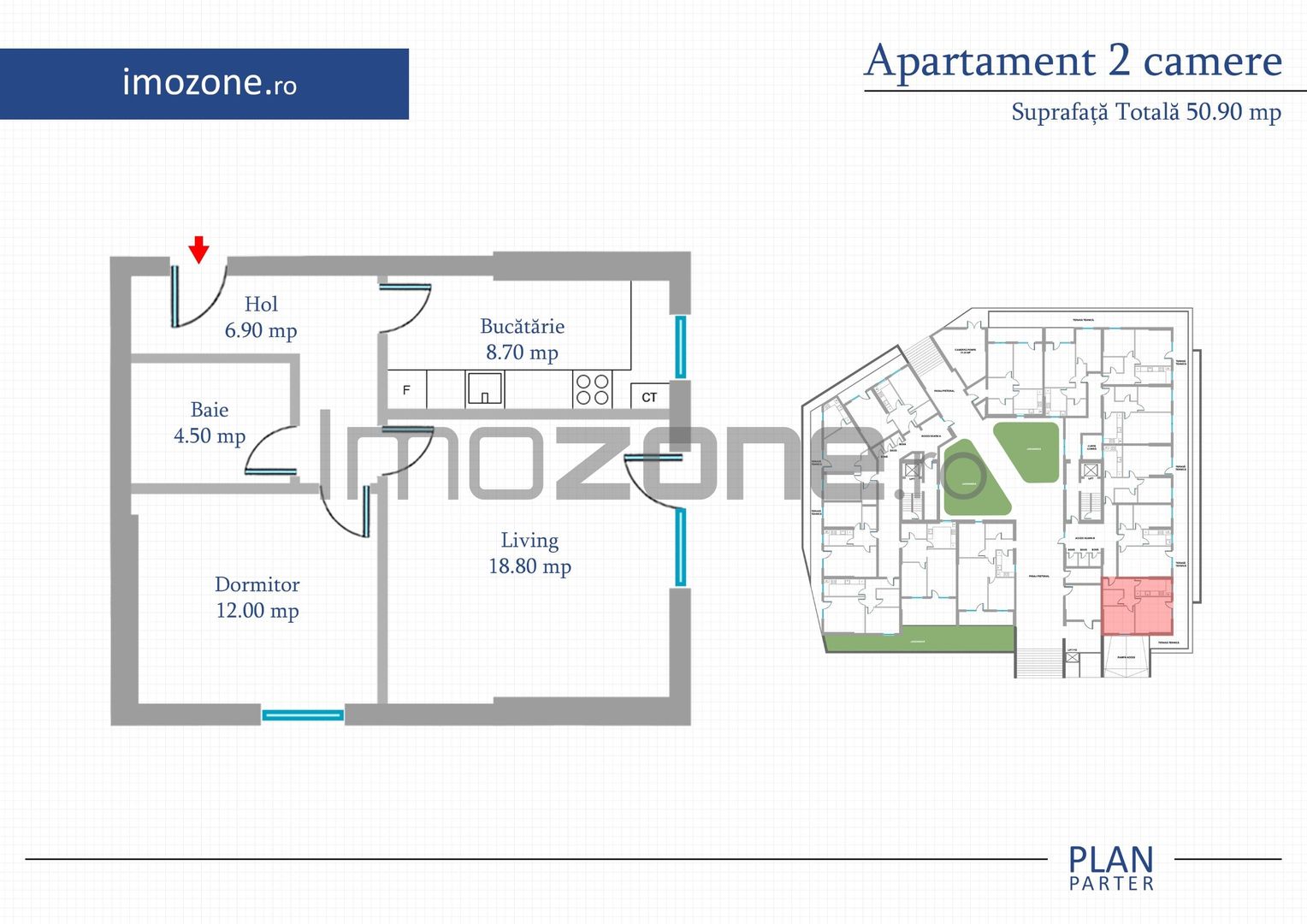 Apartament 2 Camere | 53 mp | Bloc Nou | Metrou Pacii / Preciziei | Militari - Poză 3