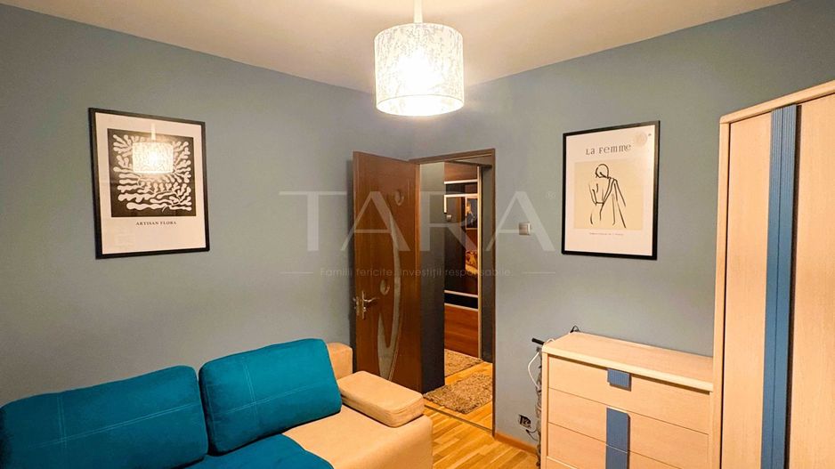 Mutare imediată! 3 camere mobilat, 2 parcări, Mănăștur. - Poză 8