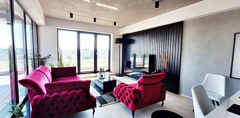 Penthouse cu terasa si jacuzzi in zona Coresi 2000 euro/luna - Poză 1