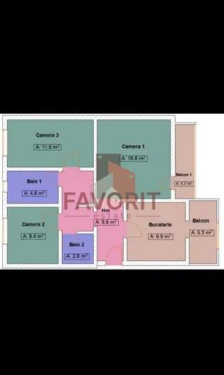 Apartament 3 camere decomandat | Zona Aradului - Poză 6