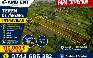 TEREN intravilan 5.000 mp, VASLUI - str. Dimitrie CANTEMIR; - Poză 2