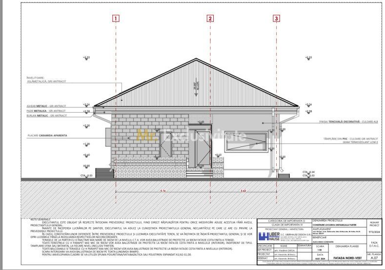 Teren cu proiect de casa pe parter langa Bucuresti - Poză 2