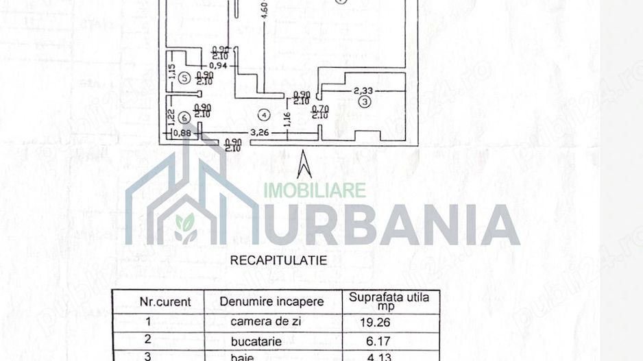 Apartament 1 cameră de închiriat, Iași, zona Păcurari - Poză 8