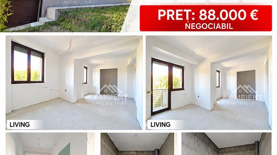 Apartament cu 3 camere, 2 bai, bloc NOU, zona CRUCEA GARII - TRIBUNAL; - Poză 1