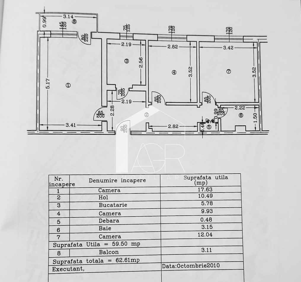 Apartament cu 3 camere, decomandat, zona Republicii - Poză 13