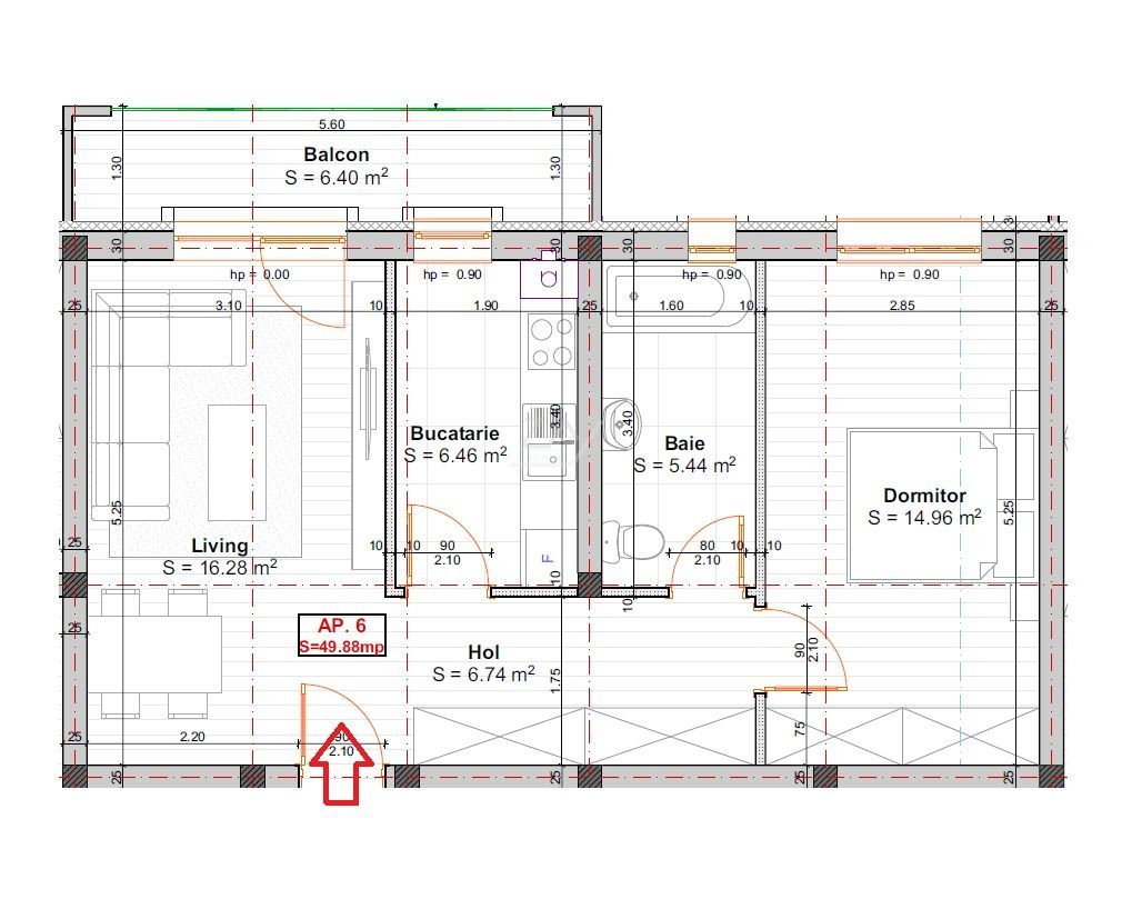 Bloc finalizat. Etaj 1. Loc de parcare. - Poză 5
