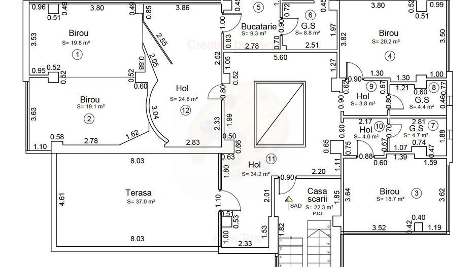Spațiu pentru birouri langa Funshop Buziașului - Poză 34
