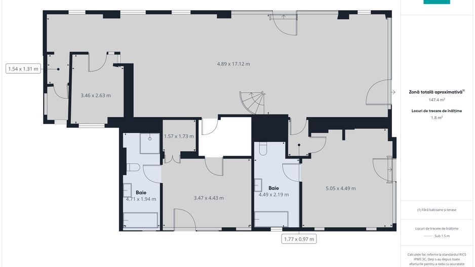 Penthouse Premium exclusivist pe 2 niveluri - Poză 14
