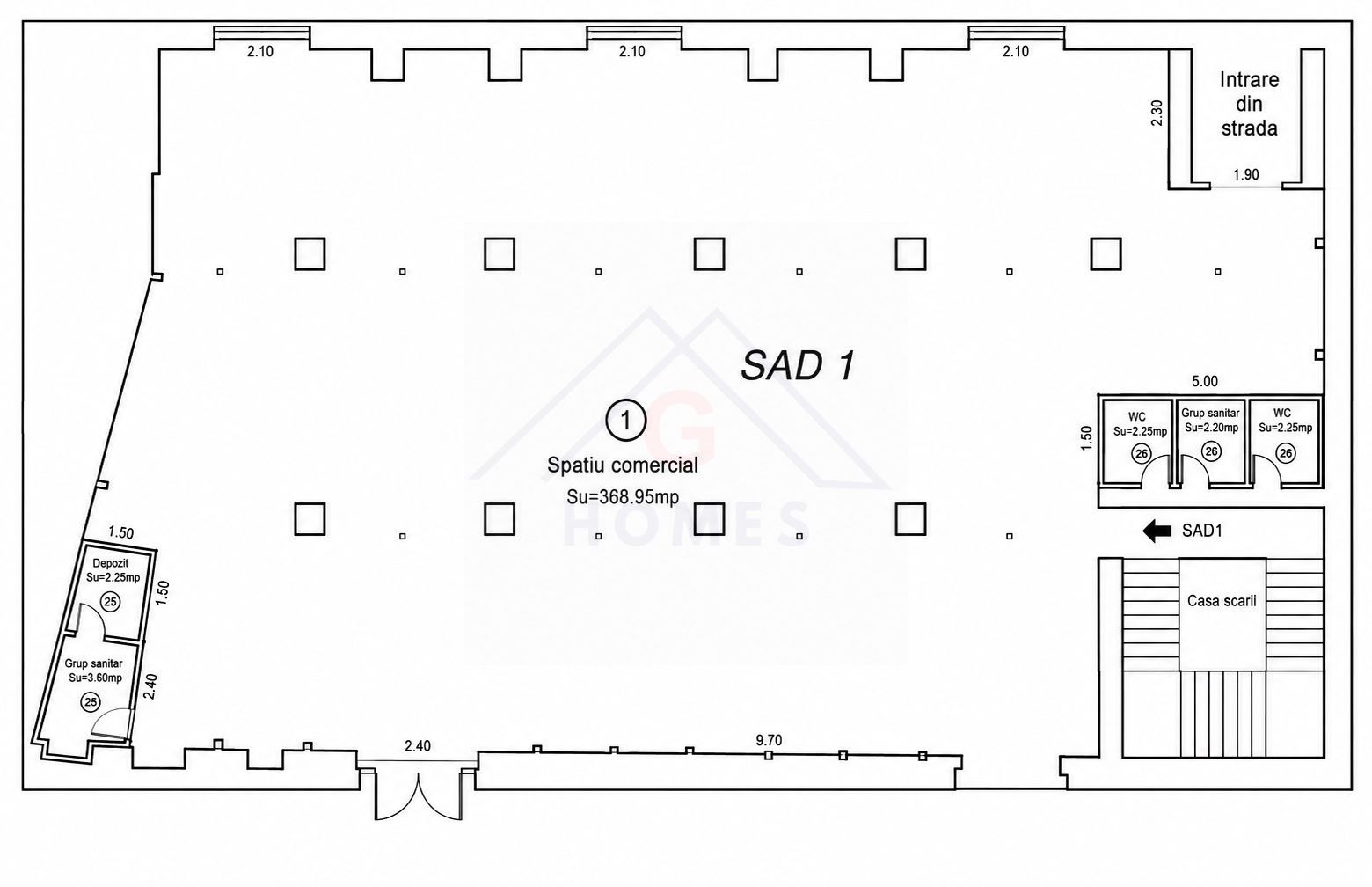 SAD 381 mp utili,  Complex Studentesc, vizibilitate excelenta. - Poză 6