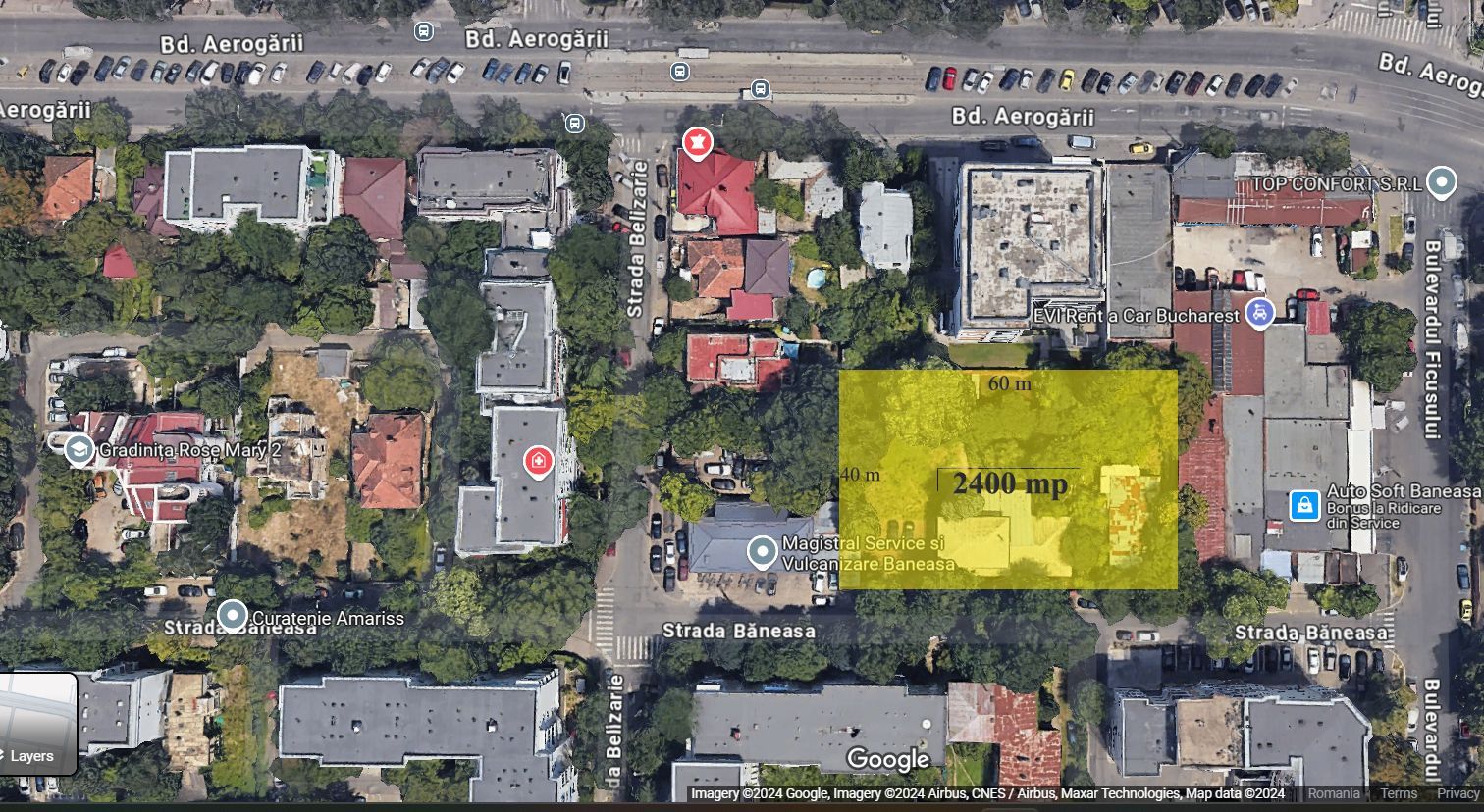 Teren de vânzare în zona Baneasa | Herastrau | 2400 mp | - Poză 1