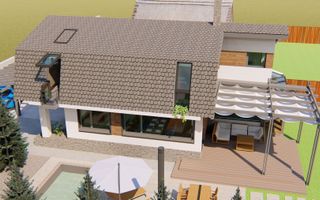 Casa moderna la rosu in Cristian - Poză 16