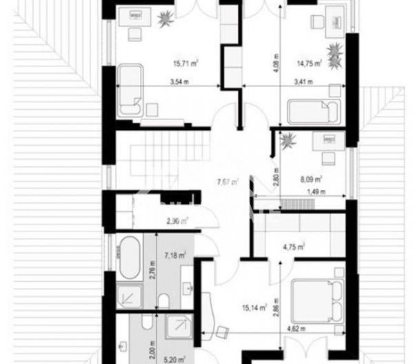 Casa individuala SIBIU, Selimbar, camere mari, 4 bai, garaj - Poză 7