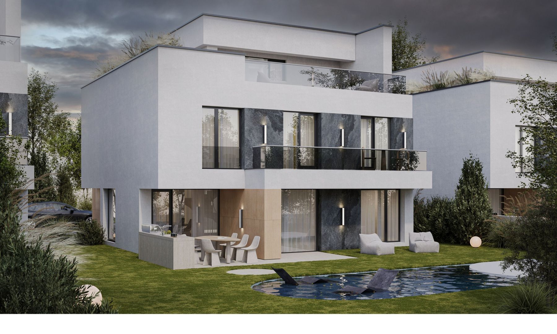 Proiect rezidențial autorizat pentru 9 vile – Titu Maiorescu - Pipera - Poză 3