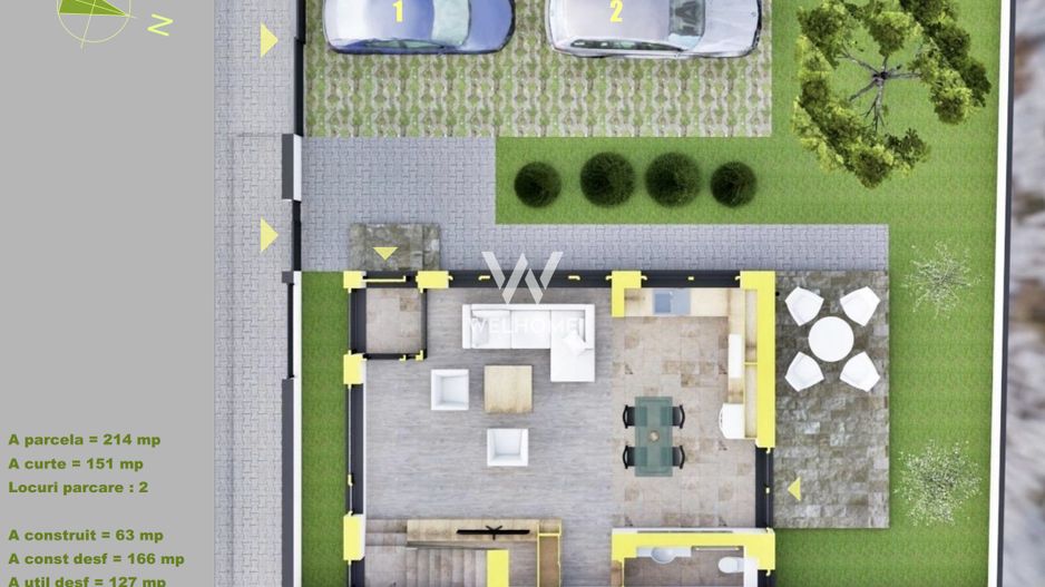 Casa MODERNA cu etaj RETRAS, zona Triajului, Selimbar - Poză 15